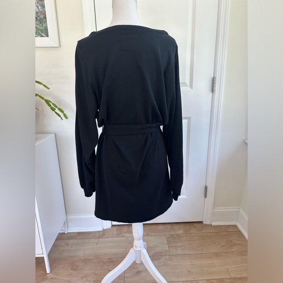 Anthropologie Daily Practice Amy Dress Deep Black Size Medium - Picture 4 of 10